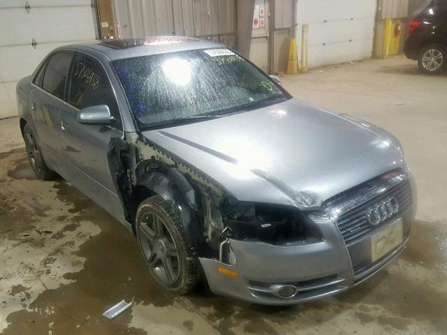 WAUDF78E17A117323 - 2007 AUDI A4 2.0T QU SILVER photo 1