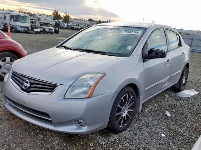 3N1AB6AP0BL685185 - 2011 NISSAN SENTRA 2.0 SILVER photo 2