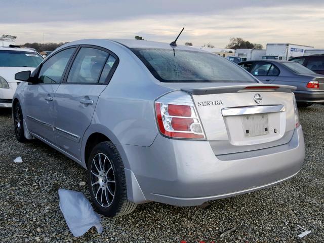 3N1AB6AP0BL685185 - 2011 NISSAN SENTRA 2.0 SILVER photo 3