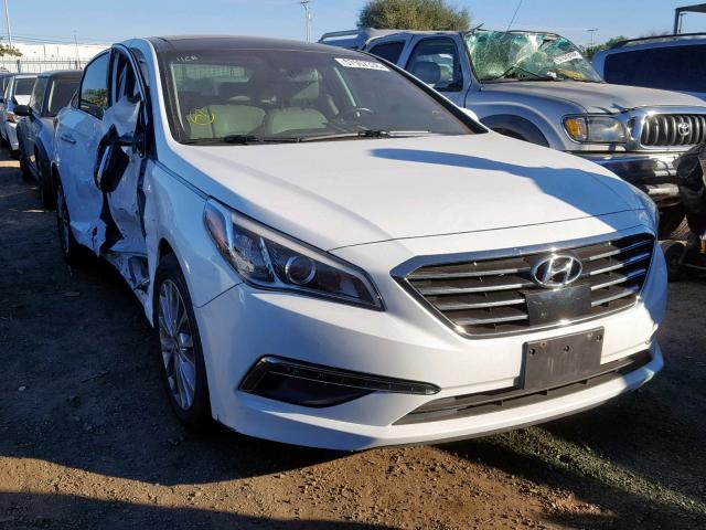 5NPE34AF3FH049017 - 2015 HYUNDAI SONATA SPO WHITE photo 1