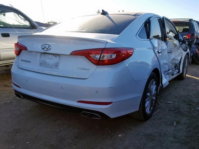 5NPE34AF3FH049017 - 2015 HYUNDAI SONATA SPO WHITE photo 4