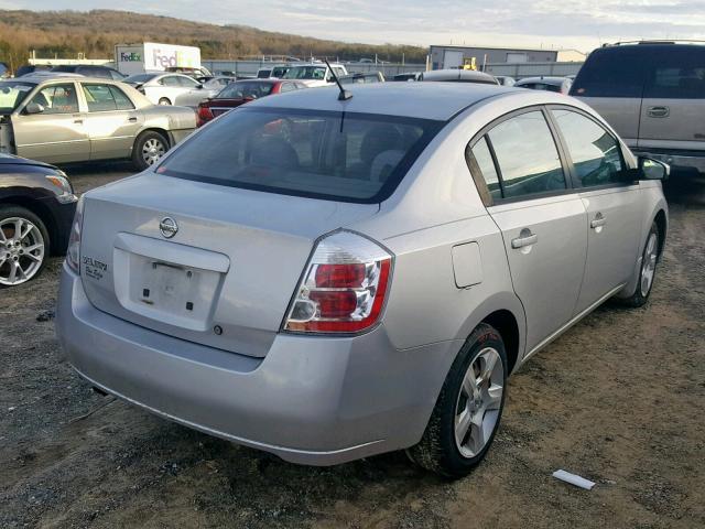 3N1AB61EX8L668403 - 2008 NISSAN SENTRA 2.0 SILVER photo 4