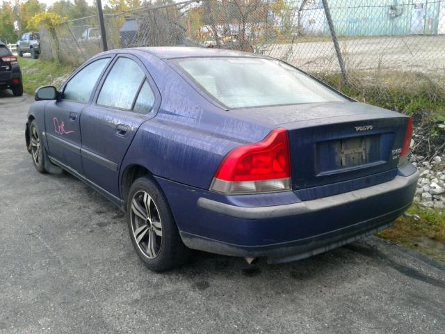 YV1RS58D722173876 - 2002 VOLVO S60 2.4T BLUE photo 3