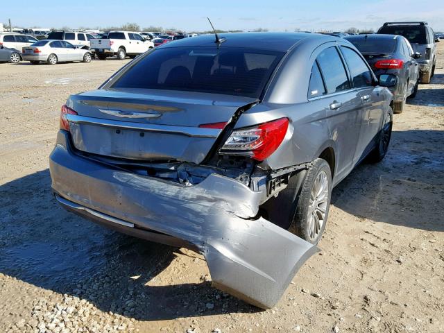 1C3CCBAB0CN257106 - 2012 CHRYSLER 200 LX SILVER photo 4