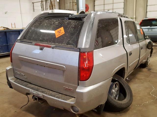 1GKET12S656183849 - 2005 GMC ENVOY XUV SILVER photo 4