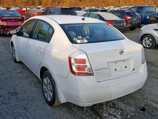 3N1AB61E78L674112 - 2008 NISSAN SENTRA 2.0 WHITE photo 3