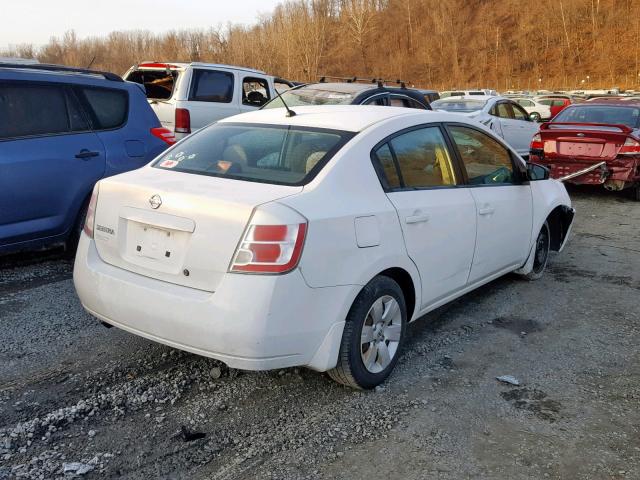 3N1AB61E78L674112 - 2008 NISSAN SENTRA 2.0 WHITE photo 4