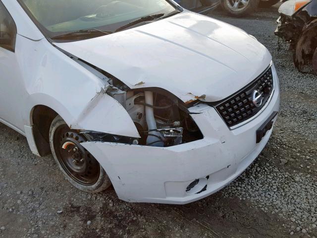 3N1AB61E78L674112 - 2008 NISSAN SENTRA 2.0 WHITE photo 9