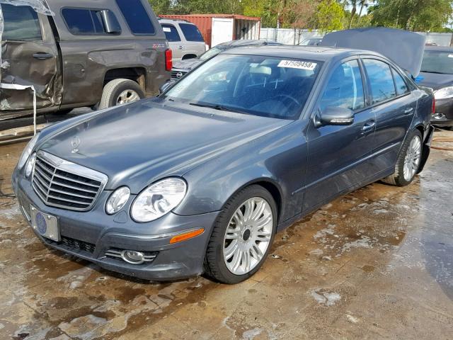 WDBUF56X98B284535 - 2008 MERCEDES-BENZ E 350 GRAY photo 2