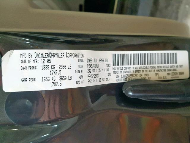 1J8HG58296C221114 - 2006 JEEP COMMANDER BROWN photo 10