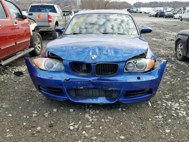 WBAUC73538VF23410 - 2008 BMW 135 I BLUE photo 9