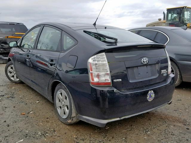 JTDKB20U663133631 - 2006 TOYOTA PRIUS BLACK photo 3