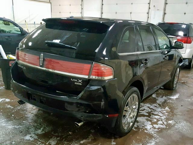 2LMDU88C28BJ40452 - 2008 LINCOLN MKX BLACK photo 4