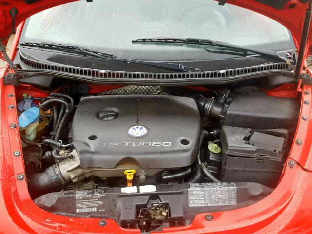 3VWDC21CX1M431941 - 2001 VOLKSWAGEN NEW BEETLE 红色 照片 7