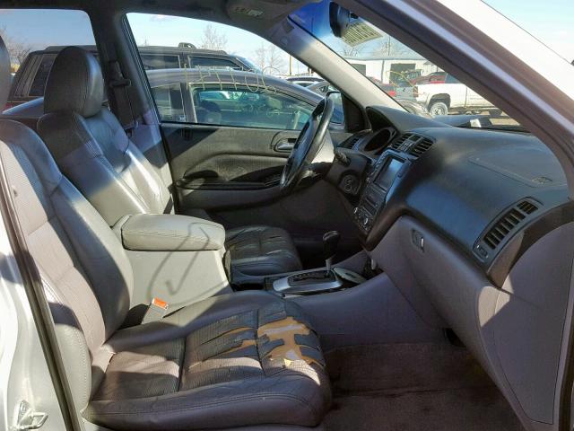 2HNYD18906H516986 - 2006 ACURA MDX TOURIN SILVER photo 5