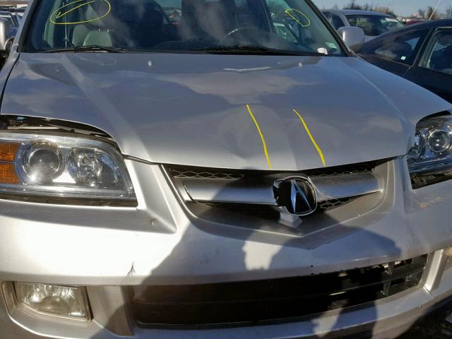 2HNYD18906H516986 - 2006 ACURA MDX TOURIN SILVER photo 7