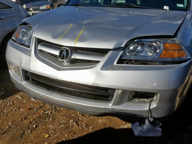 2HNYD18906H516986 - 2006 ACURA MDX TOURIN SILVER photo 9