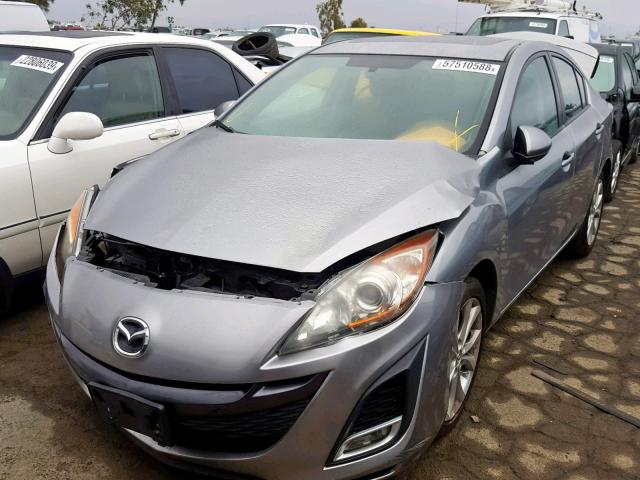 JM1BL1S61A1133370 - 2010 MAZDA 3 S SILVER photo 2