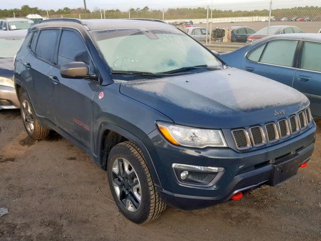 3C4NJDDB6JT265130 - 2018 JEEP COMPASS TR CHARCOAL photo 1