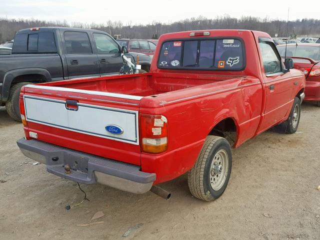 1FTCR10A6SUA22209 - 1995 FORD RANGER RED photo 4