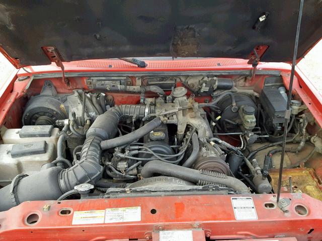 1FTCR10A6SUA22209 - 1995 FORD RANGER RED photo 7