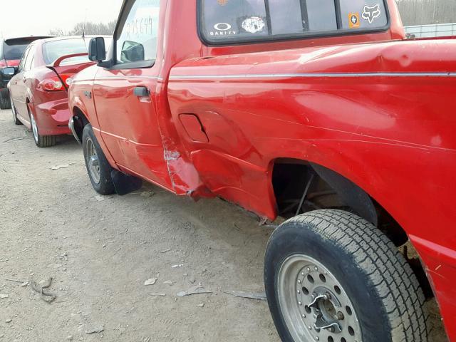 1FTCR10A6SUA22209 - 1995 FORD RANGER RED photo 9