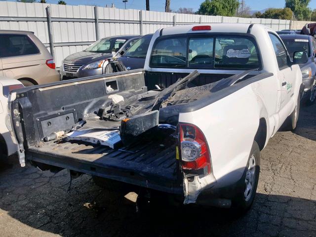 5TENX4CN9AZ719846 - 2010 TOYOTA TACOMA WHITE photo 4