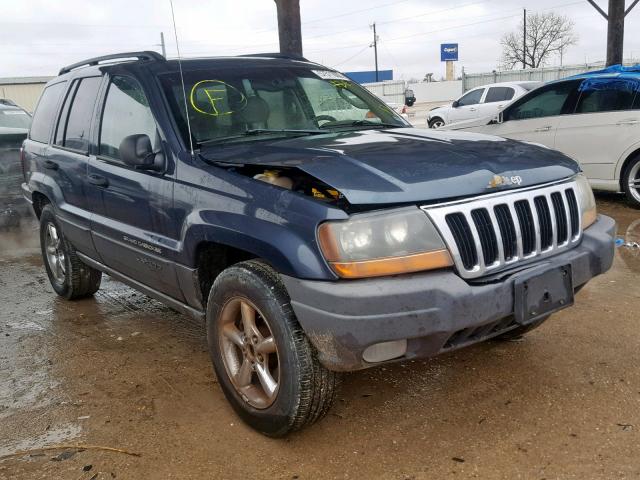 1J4GW48N42C210178 - 2002 JEEP GRAND CHER BLUE photo 1