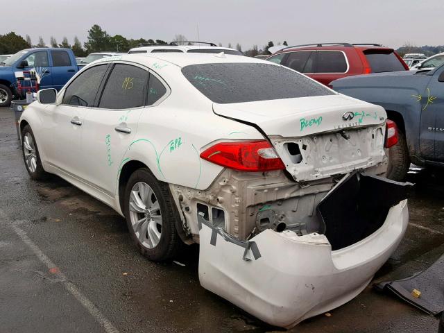 JN1AY1AP4BM520764 - 2011 INFINITI M56 WHITE photo 3