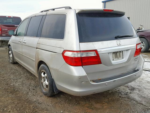 5FNRL38845B001865 - 2005 HONDA ODYSSEY TO SILVER photo 3