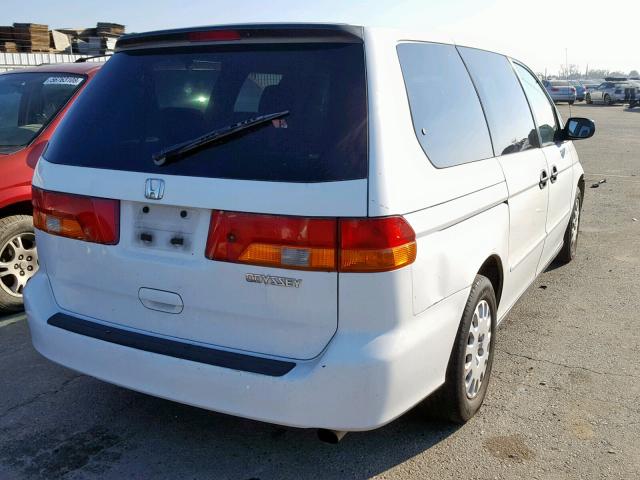 5FNRL18512B006415 - 2002 HONDA ODYSSEY LX WHITE photo 4