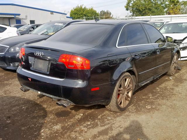 WAUGL78E17A227438 - 2007 AUDI NEW S4 QUA BLACK photo 4