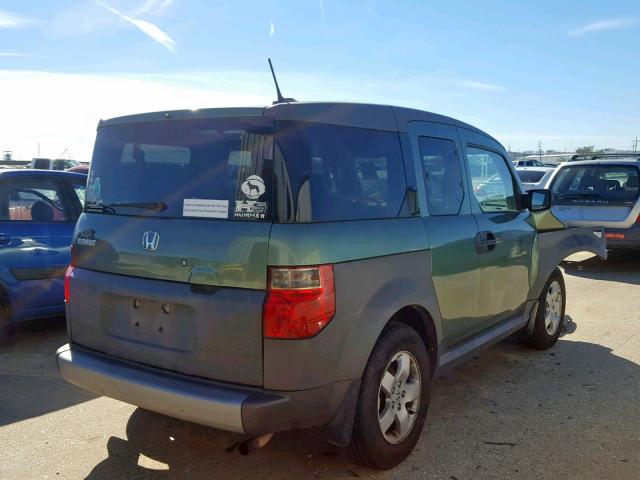 5J6YH286X5L004153 - 2005 HONDA ELEMENT EX GREEN photo 4