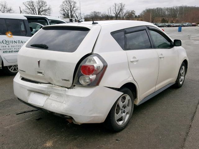 5Y2SP67819Z440742 - 2009 PONTIAC VIBE WHITE photo 4