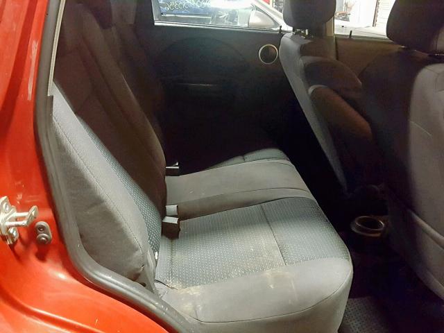 KL1TD66627B786275 - 2007 CHEVROLET AVEO BASE წითელი ფოტო 6