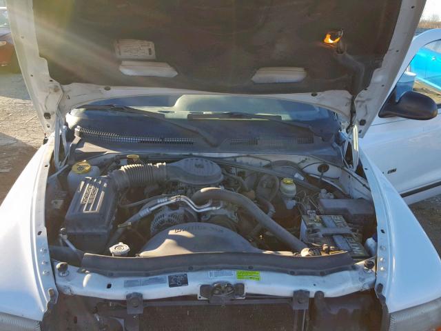 1B7GL23X1VS266584 - 1997 DODGE DAKOTA WHITE photo 7