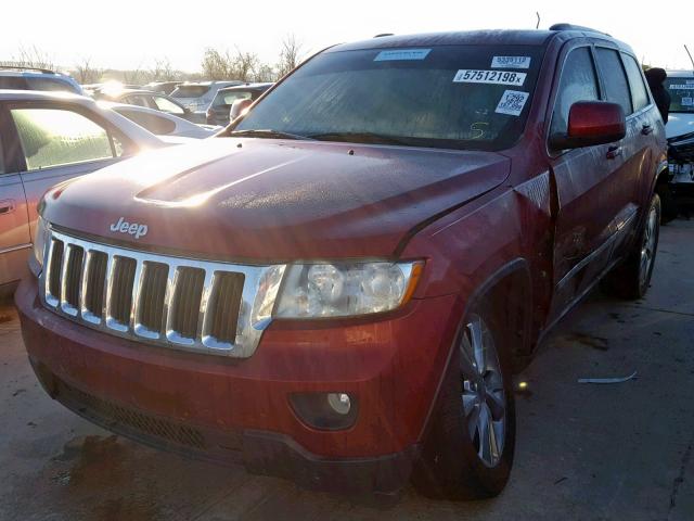 1C4RJEAG9CC355913 - 2012 JEEP GRAND CHER BURGUNDY photo 2