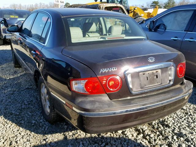 KNALD124355057307 - 2005 KIA AMANTI BLACK photo 4