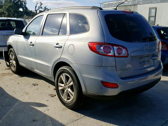 5NMSG3ABXAH394663 - 2010 HYUNDAI SANTA FE G BLUE photo 3