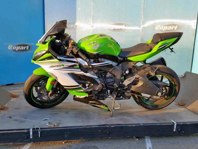 JKBZXJE17FA014335 - 2015 KAWASAKI ZX636 E GREEN photo 9