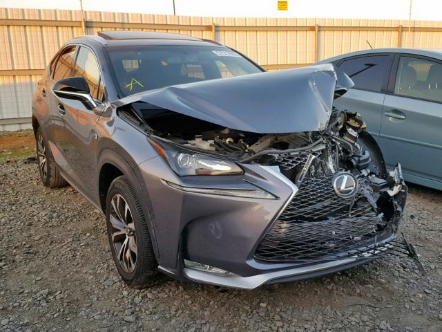 JTJYARBZ8H2051646 - 2017 LEXUS NX 200T GRAY photo 1