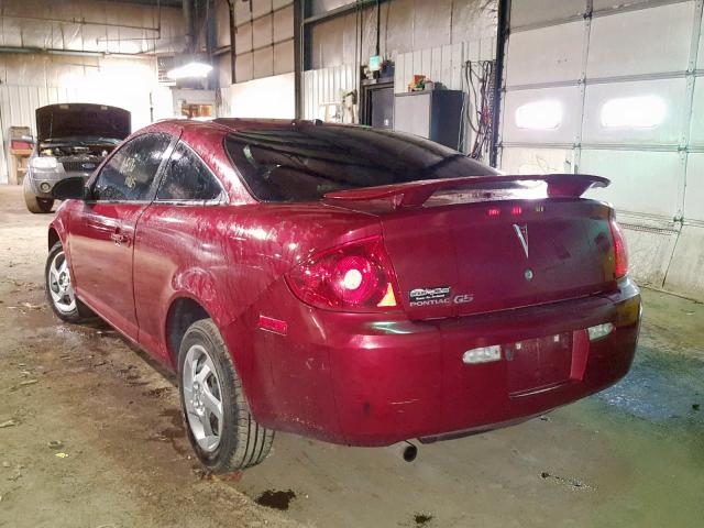1G2AL18F887289114 - 2008 PONTIAC G5 RED photo 3
