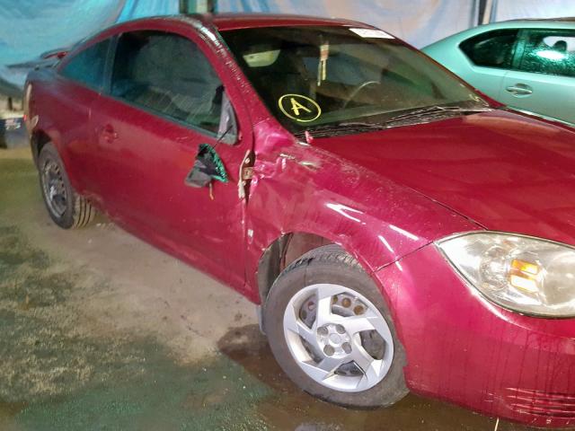 1G2AL18F887289114 - 2008 PONTIAC G5 RED photo 9