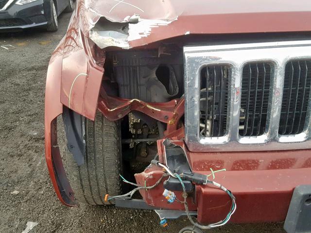 1J8HG48P67C552725 - 2007 JEEP COMMANDER 红色 照片 9