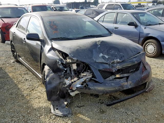 1NXBE40E49Z065061 - 2009 TOYOTA COROLLA XR BLACK photo 1