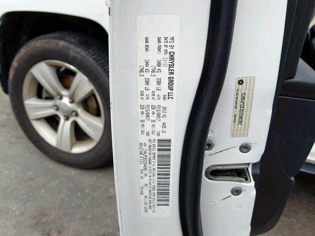 1C4NJPCB3CD540383 - 2012 JEEP PATRIOT LI WHITE photo 10