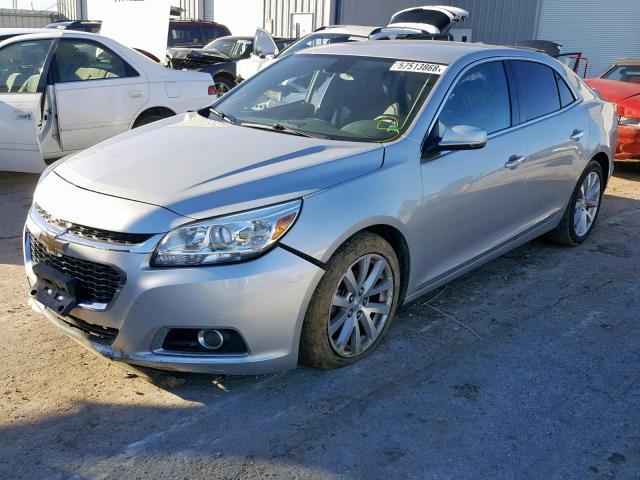 1G11H5SLXEF144752 - 2014 CHEVROLET MALIBU LTZ ვერცხლისფერი ფოტო 2