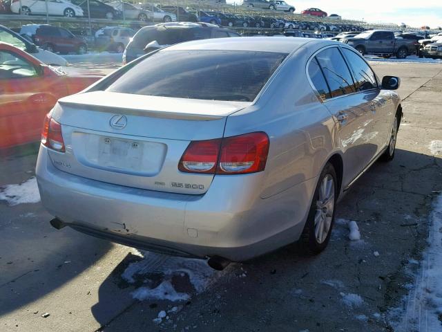 JTHCH96S260004576 - 2006 LEXUS GS GENERAT SILVER photo 4