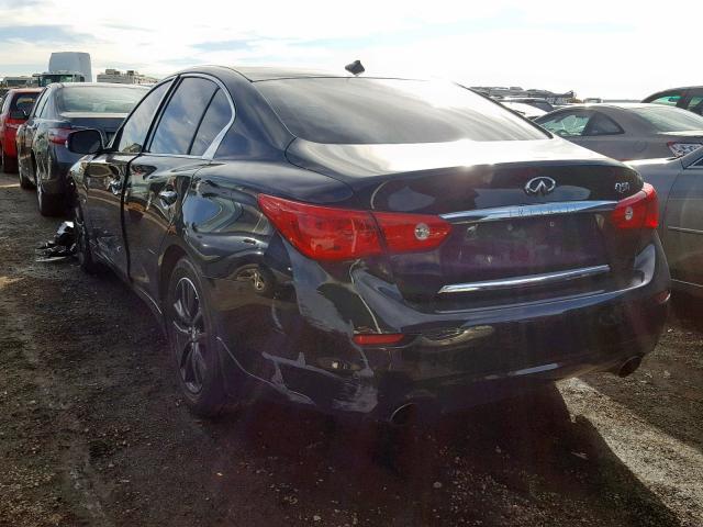 JN1CV7AP9HM641044 - 2017 INFINITI Q50 BASE BLACK photo 3