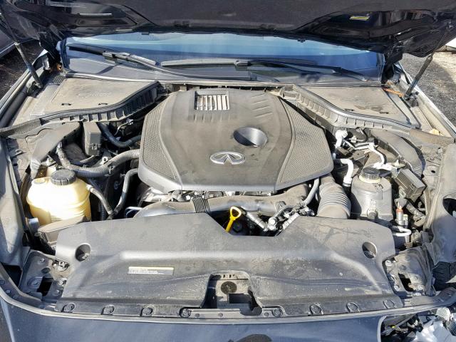 JN1CV7AP9HM641044 - 2017 INFINITI Q50 BASE BLACK photo 7